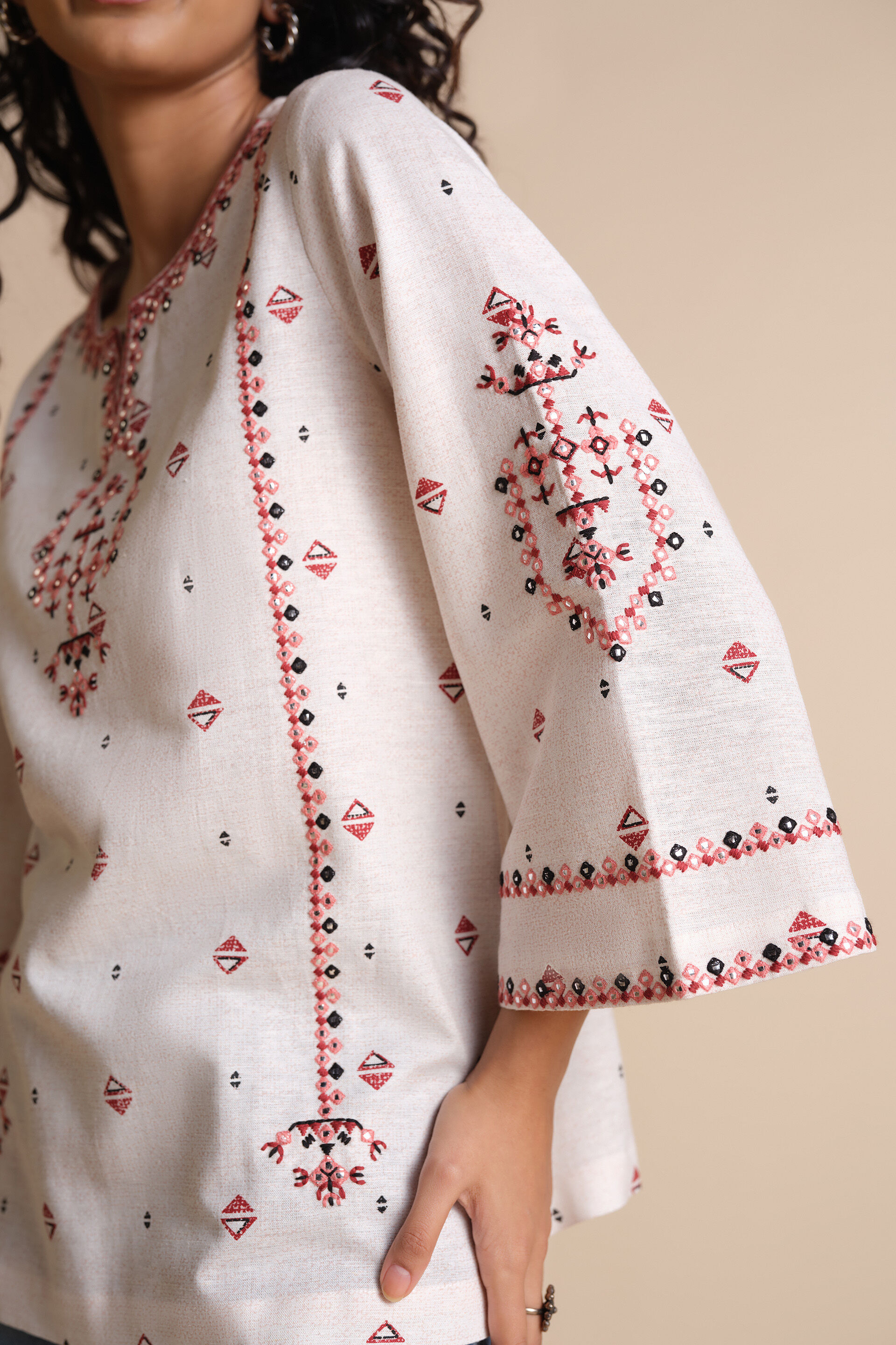 Safed Ishq Top, Off White, image 4